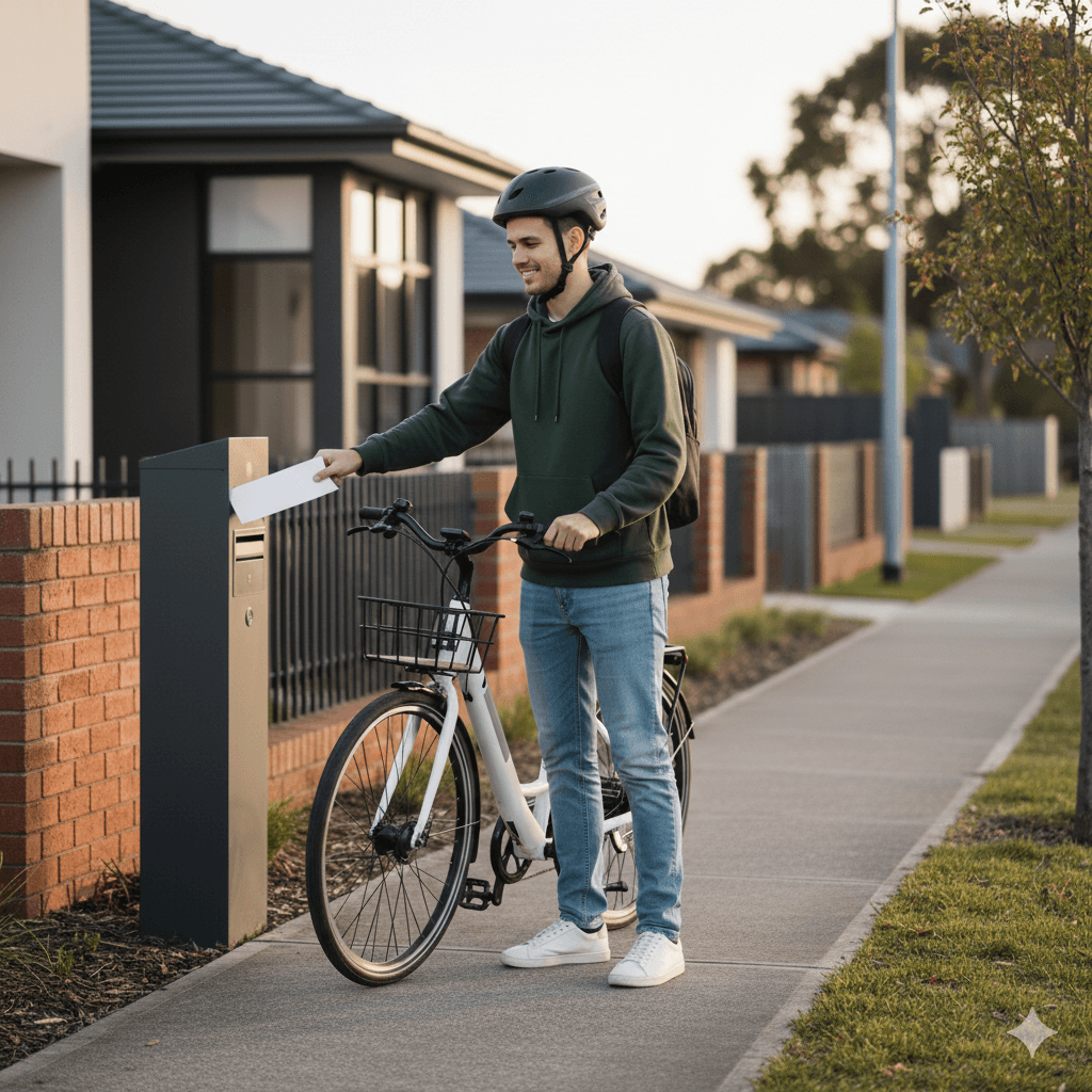 E-bike flyer distribution